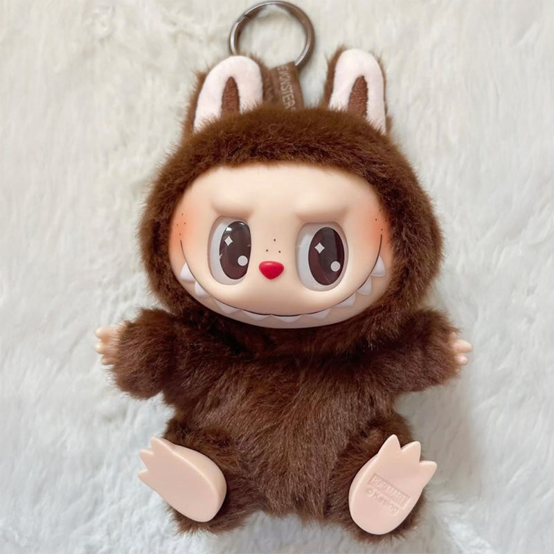 Sitzender Brauner Labubu